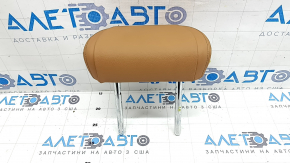 Rear left headrest, 2nd row, BMW X5 G05 19-23, brown leather, COGNAC, scratched