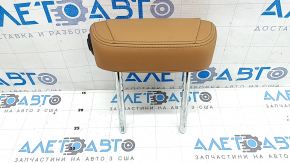 Rear left headrest, 2nd row, BMW X5 G05 19-23, brown leather, COGNAC, scratched