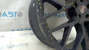 Set of wheels R20 x 9J R20 x 10J Porsche Macan 15-18 black, with caps, not original, curb