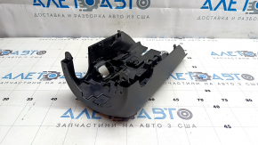 The steering column frame, lower part of the Audi E-Tron 19-23, black, broken fastening