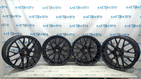 Set of wheels R20 x 9J R20 x 10J Porsche Macan 15-18 black, with caps, not original, curb
