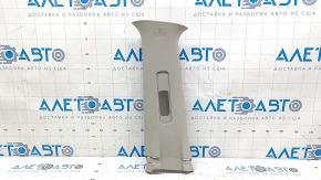 Left center pillar trim, upper belt, Nissan Rogue 14-20, gray, scratches