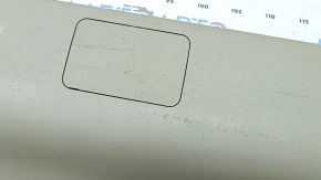 Lower trunk door trim Toyota Prius V 12-17 beige, worn, whitened plastic, for cleaning
