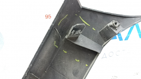 Upper front bumper molding for a 17-20 Nissan Rogue, black, cracked, broken mount