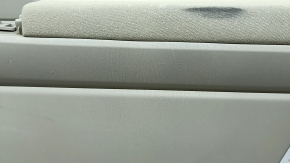 Toyota Prius V 12-14 rear right door panel, beige with beige cloth insert, beige cloth armrest, with handle, scratches, dry cleaning required, crack in fastener
