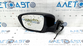 Left side mirror assembly for Nissan Rogue 17-20, 7-pin, heated, turn signal, graphite