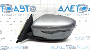 Left side mirror assembly for Nissan Rogue 17-20, 7-pin, heated, turn signal, graphite