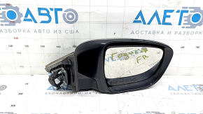 Right side mirror assembly for Nissan Rogue 17-20, 7-pin, heated, turn signal, graphite