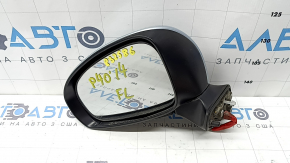 Left side mirror assembly for Toyota Prius V 12-14, 5 pins, blue