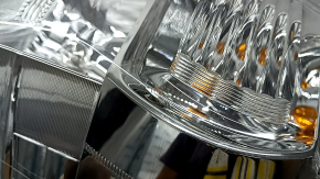 Right headlight for a pre-restored Toyota Prius V 12-14, scratches