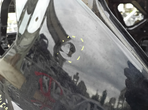 Quarter wing rear left Nissan Rogue 21-24 US built, on the body, black, bumps, dented