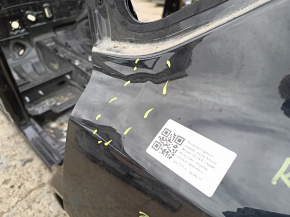 Quarter wing rear left Nissan Rogue 21-24 US built, on the body, black, bumps, dented