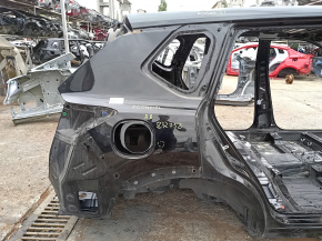 Quarter wing rear right Nissan Rogue 21-24 US built, on the body, black, bumpers