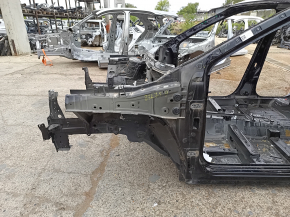 Front left quarter panel for Nissan Rogue 21-24 US built, on the body, black, dented pillar
