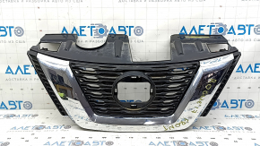 Nissan Rogue 17-20 grille without camera, under radar, under round emblem, Japan built, broken mount