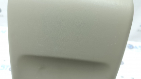 Rear center console trim for Toyota Prius V 12-14 beige, with cup holders, scratches, broken cup holder