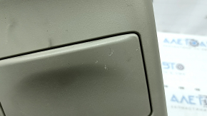 Rear center console trim for Toyota Prius V 12-14 beige, with cup holders, scratches, broken cup holder