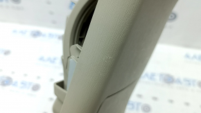Rear center console trim for Toyota Prius V 12-14 beige, with cup holders, scratches, broken cup holder