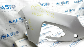 Front bumper, bare, Chevrolet Equinox 22-24, white, crack in mount