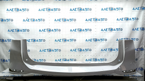Rear bumper, bare, Chevrolet Equinox 18-24, without parking sensors, white, crack in mount