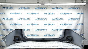 Rear bumper, bare, Chevrolet Equinox 18-24, without parking sensors, white, crack in mount