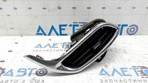 Chevrolet Equinox 18-24 black and chrome front panel air vent deflector, center right
