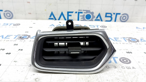 Chevrolet Equinox 18-24 black and chrome front panel air vent deflector, left