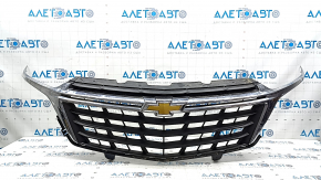 Chevrolet Equinox 2022-2024 grille assembly with emblem and moldings, chrome, LS