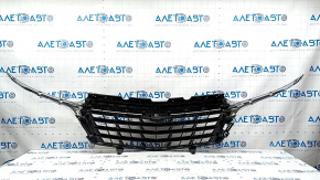 Chevrolet Equinox 2022-2024 grille assembly with emblem and moldings, chrome, LS