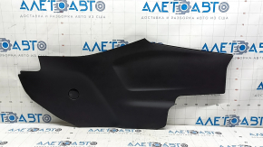 Left front center console side trim panel for Chevrolet Equinox 18-24, black, scratched