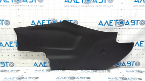 Right front center console side trim panel for Chevrolet Equinox 18-24, black, scratched
