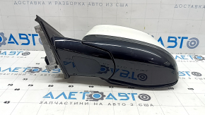 Left side mirror assembly for BMW X3 G01 18-22, 5 pins, turn signal, auto-dimming, white, chipped