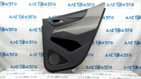 Door trim card rear right Chevrolet Equinox 18-24 black, armrest leather gray,