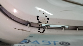 Bare front bumper BMW X3 G01 18-21 without parking sensors, without camera, white, cracked