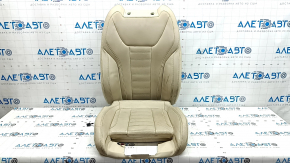 Driver's seat upholstery BMW X3 G01 18-21 beige leather, heated, dry-cleanable, scuff marks
