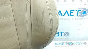 Driver's seat upholstery BMW X3 G01 18-21 beige leather, heated, dry-cleanable, scuff marks