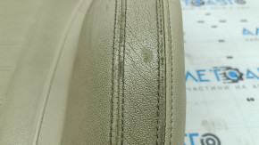 BMW X3 G01 18-21 driver's seat back upholstery, beige leather, heated, needs cleaning, dents, scuffed