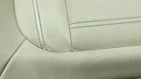 BMW X3 G01 18-21 driver's seat back upholstery, beige leather, heated, needs cleaning, dents, scuffed