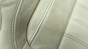 Driver's seat cushion upholstery BMW X3 G01 18-21 beige leather, heated, needs cleaning, dents, scratches, scuffs
