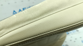 Driver's seat cushion upholstery BMW X3 G01 18-21 beige leather, heated, needs cleaning, dents, scratches, scuffs