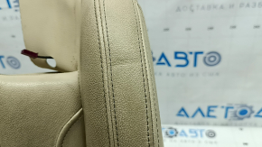 Driver's seat cushion upholstery BMW X3 G01 18-21 beige leather, heated, needs cleaning, dents, scratches, scuffs