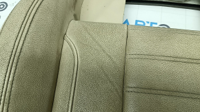 Driver's seat cushion upholstery BMW X3 G01 18-21 beige leather, heated, needs cleaning, dents, scratches, scuffs