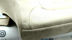 BMW X3 G01 18-21 passenger seat back upholstery, beige leather, heated, needs cleaning, dents