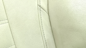 BMW X3 G01 18-21 passenger seat back upholstery, beige leather, heated, needs cleaning, dents
