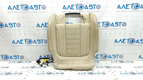 BMW X3 G01 18-21 passenger seat cushion upholstery, beige leather, heated, needs cleaning, dents, scratches, scuffs