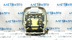BMW X3 G01 18-21 passenger seat cushion upholstery, beige leather, heated, needs cleaning, dents, scratches, scuffs