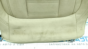 BMW X3 G01 18-21 passenger seat cushion upholstery, beige leather, heated, needs cleaning, dents, scratches, scuffs