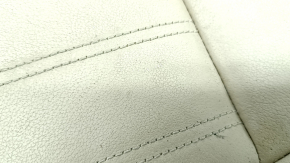 BMW X3 G01 18-21 passenger seat cushion upholstery, beige leather, heated, needs cleaning, dents, scratches, scuffs