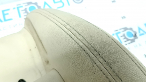 BMW X3 G01 18-21 passenger seat cushion upholstery, beige leather, heated, needs cleaning, dents, scratches, scuffs