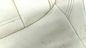 BMW X3 G01 18-21 passenger seat cushion upholstery, beige leather, heated, needs cleaning, dents, scratches, scuffs